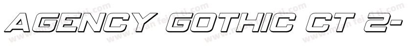 Agency Gothic CT 2字体转换